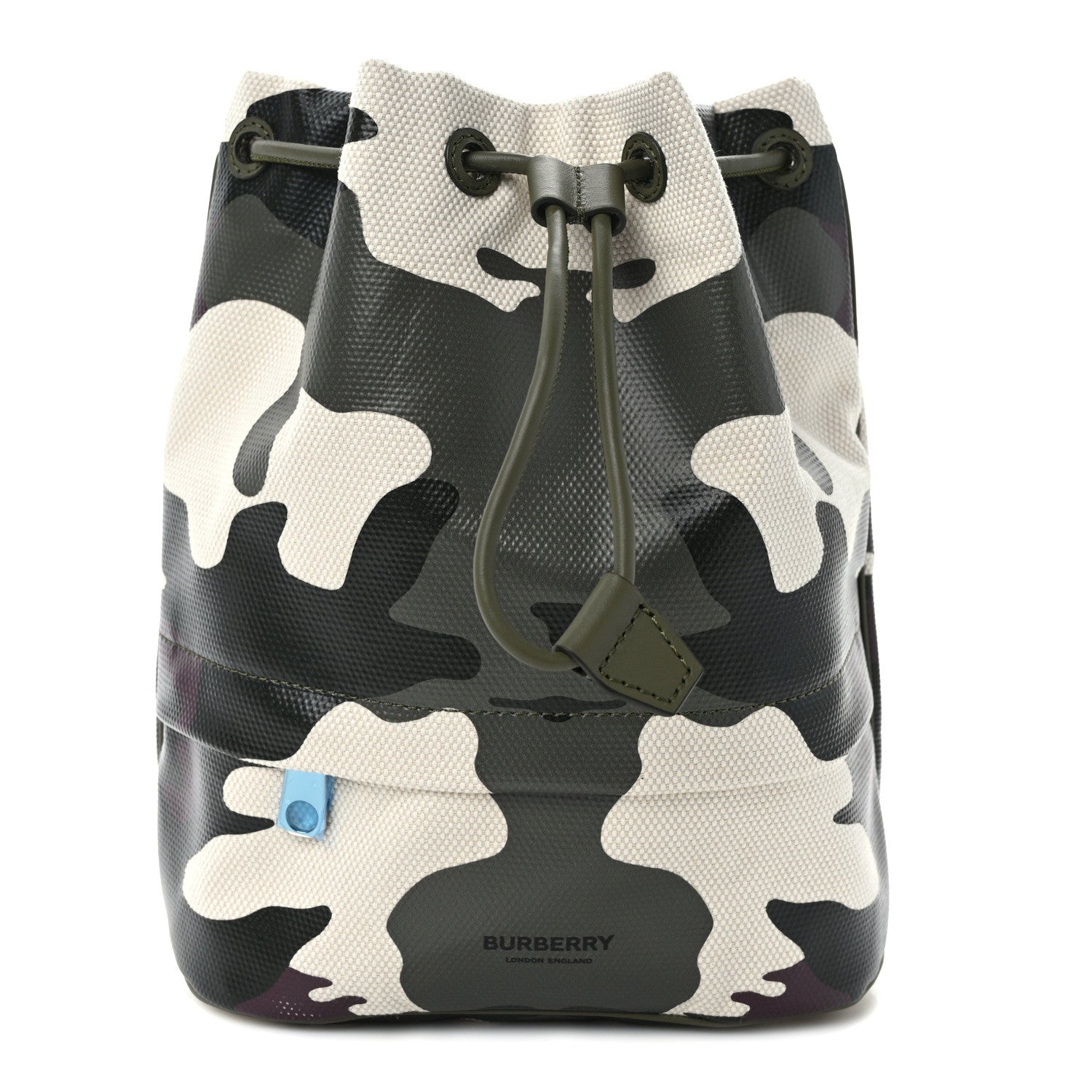 Burberry Coated Canvas Camouflage Print Phoebe Drawcord Pouch Multicolor 1 of 11