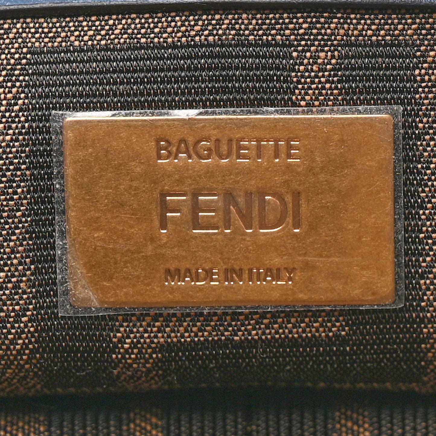 Shearling FF Midi Chain Baguette Mirto