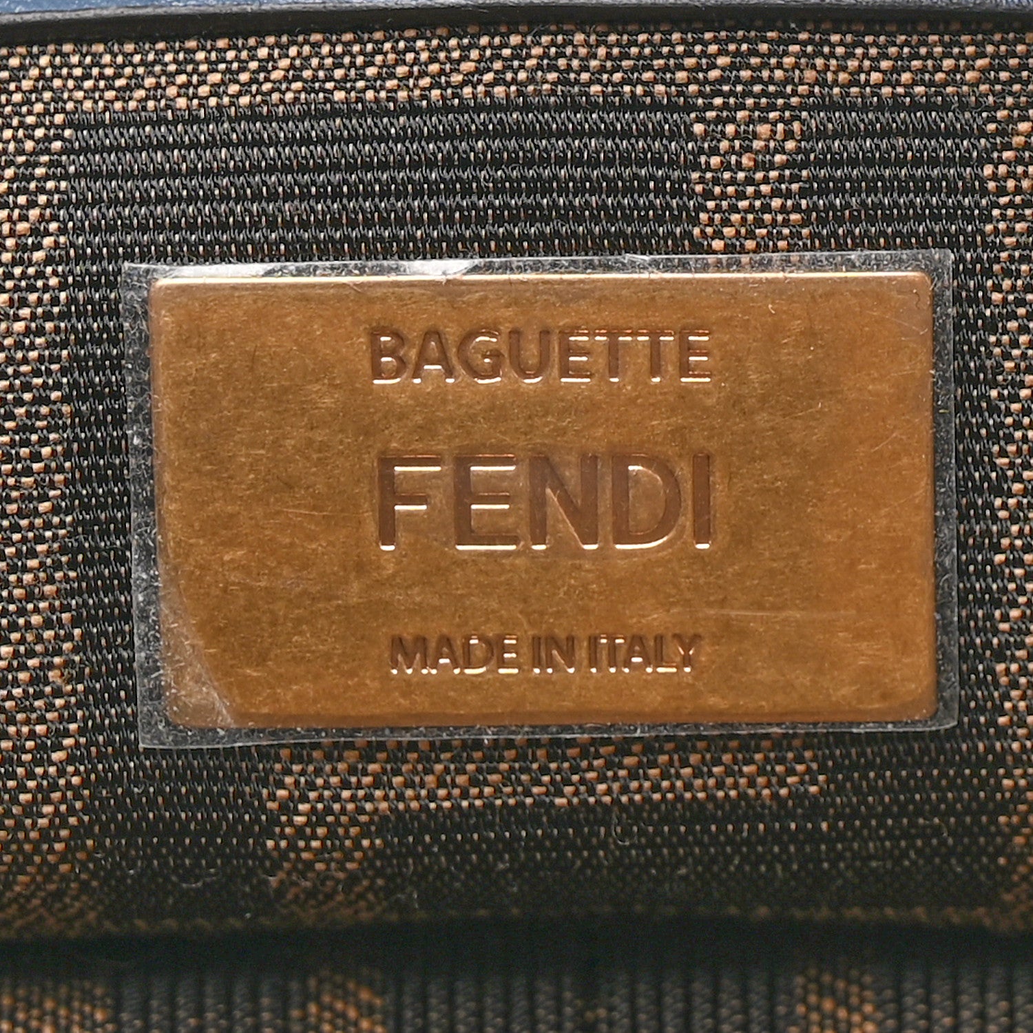 Fendi Shearling FF Midi Chain Baguette Mirto 6 of 10