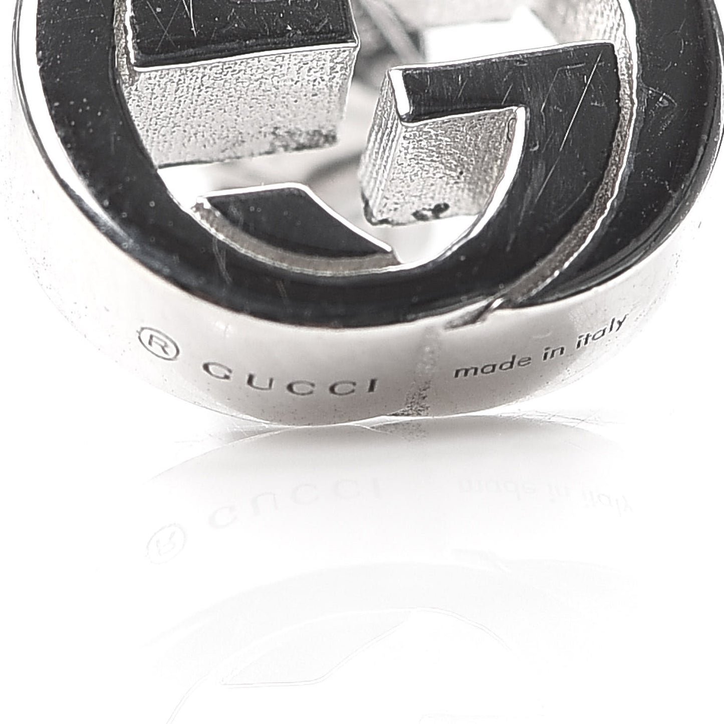 Sterling Silver Interlocking GG Stud Earrings