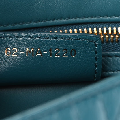 Christian Dior Lambskin Cannage Small Caro Bag Deep Ocean 7 of 10