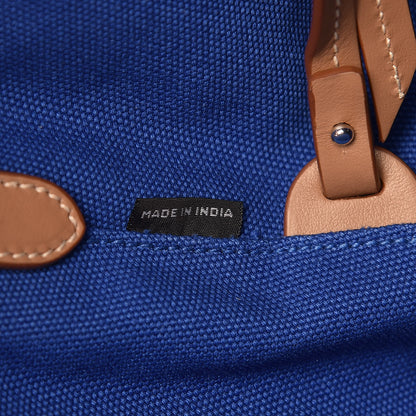 Prada Canapa Small Shopping Tote Cobalto 7 of 14