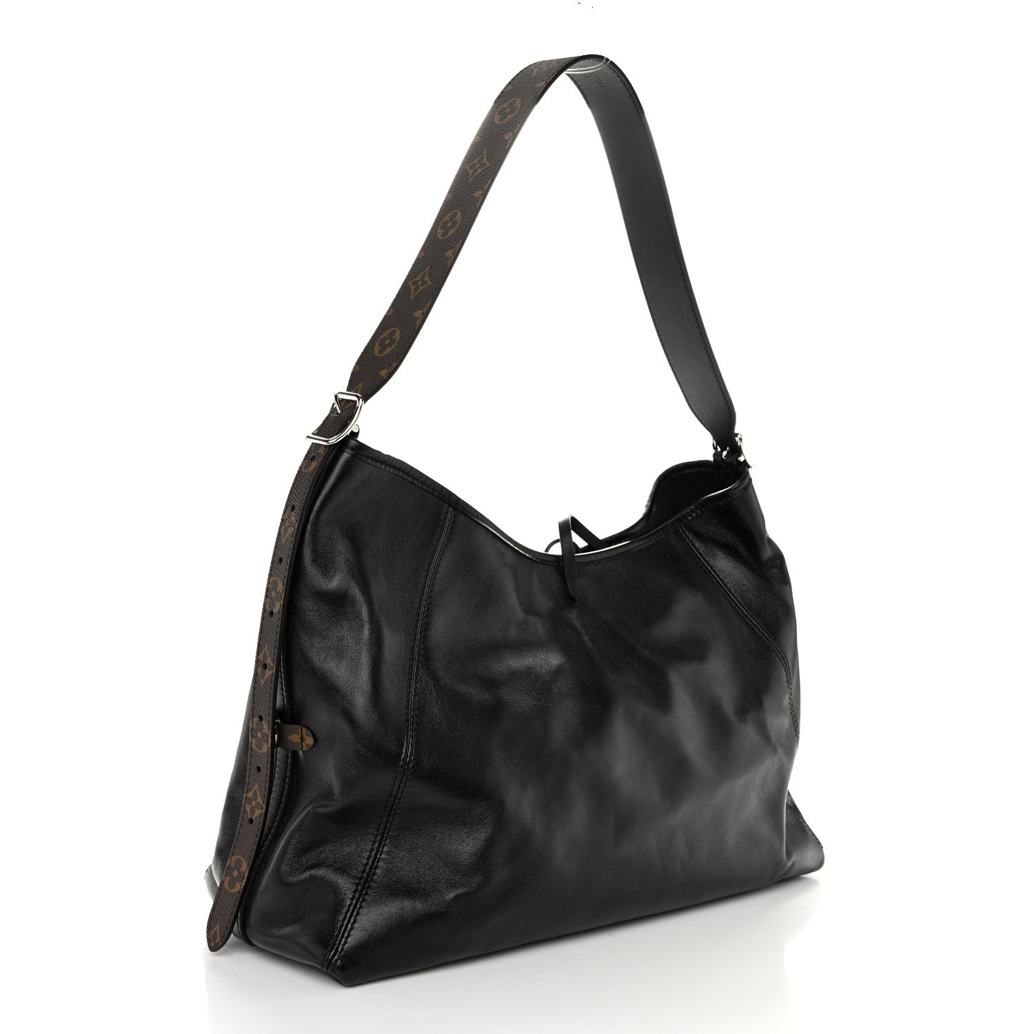 Louis Vuitton Lambskin CarryAll Vibe MM Black 4 of 10