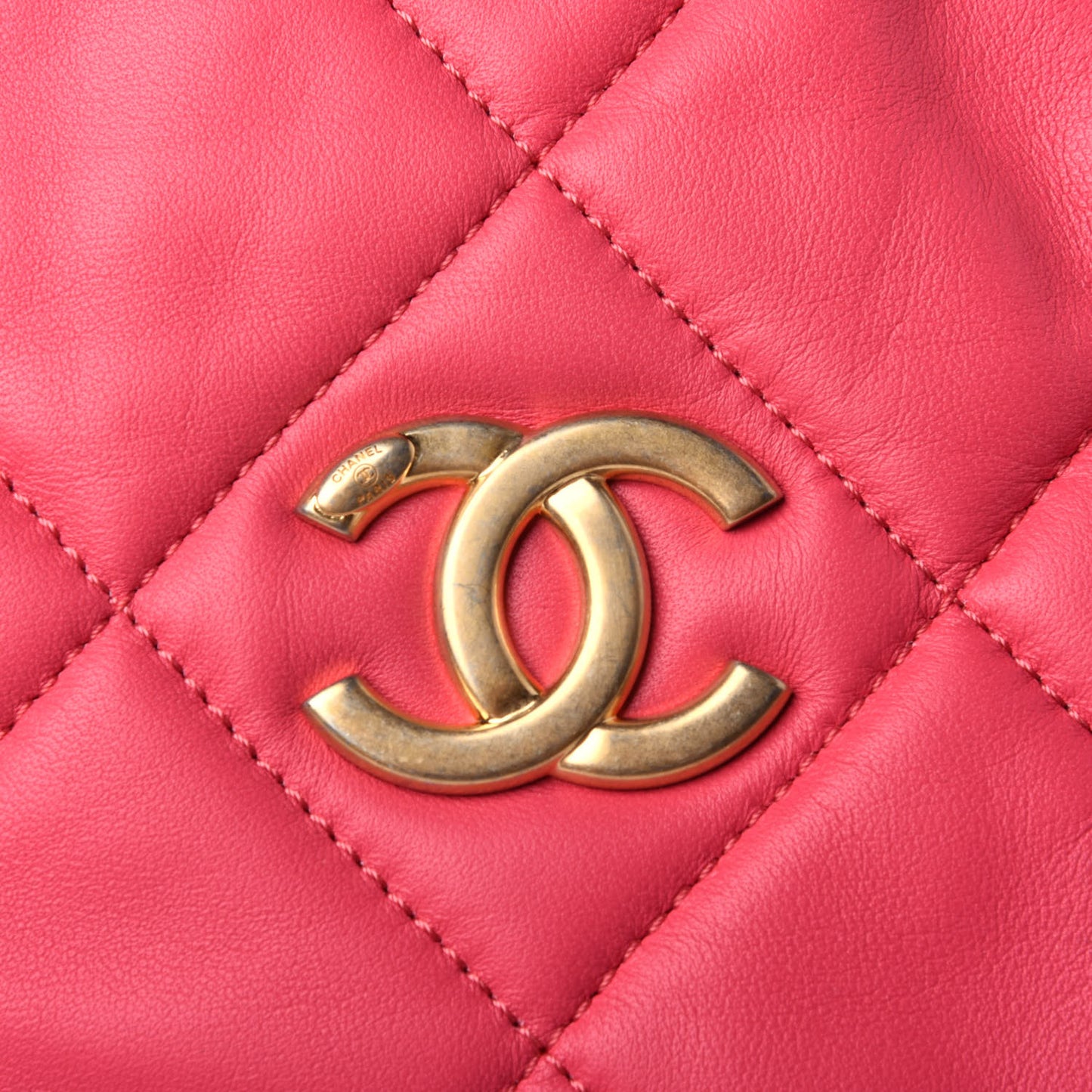 Lambskin Quilted Clutch With Chain Bag Pink