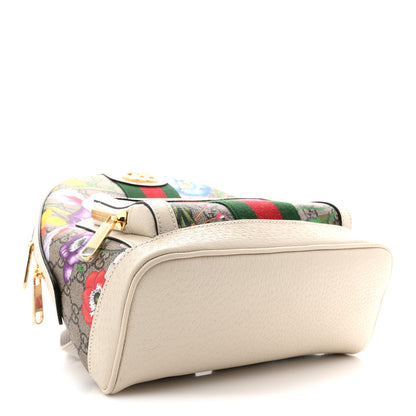 Gucci GG Supreme Monogram Flora Web Small Ophidia Day Backpack White 4 of 13