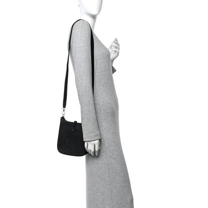 Hermes Taurillon Clemence Evelyne TPM Black 2 of 11