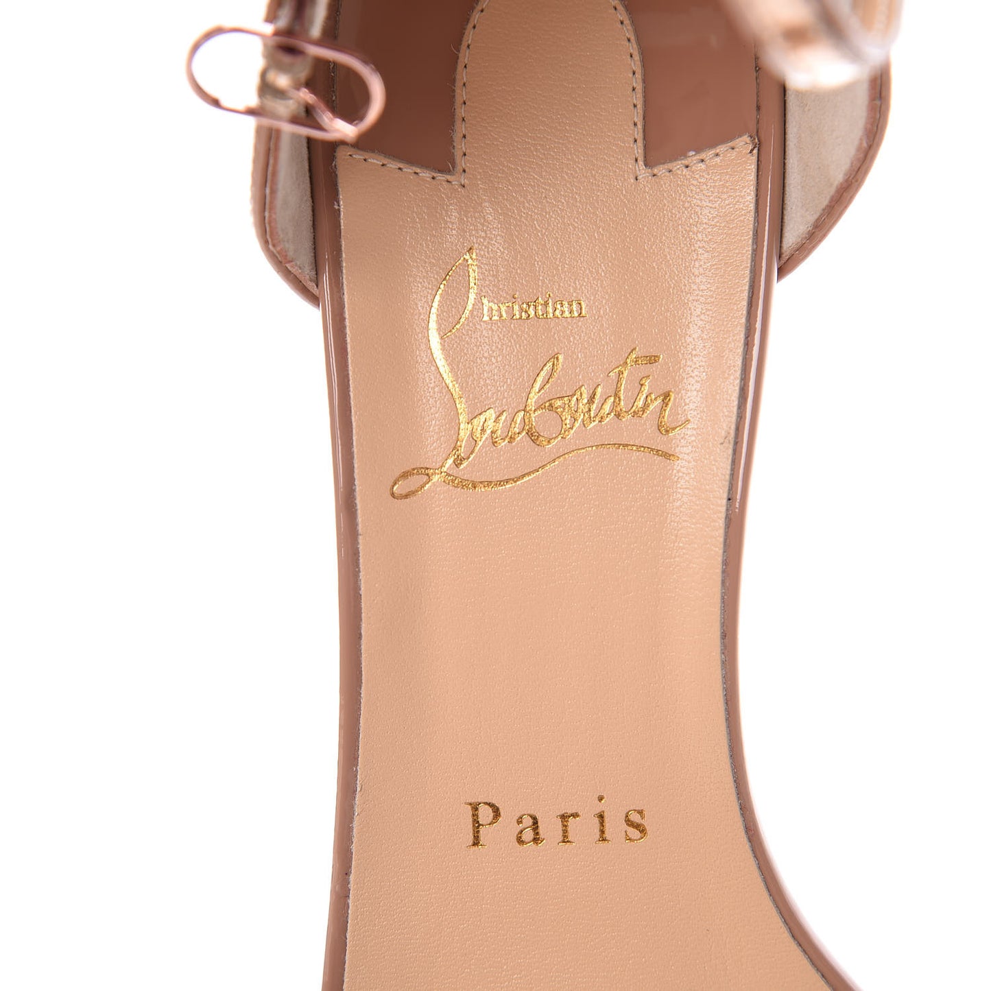 Patent Specchio Valparaisa 70 Sandals 37.5 Nude