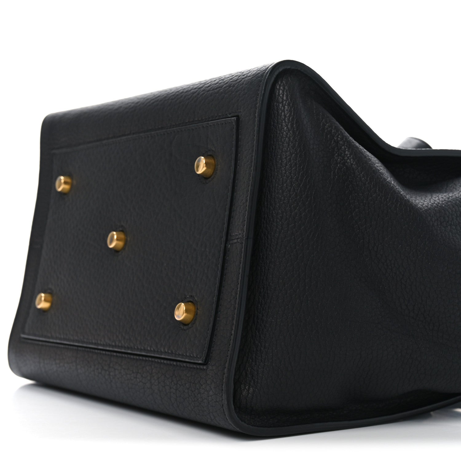 Celine Crisped Calfskin Medium Tie Knot Tote Black 8 of 9