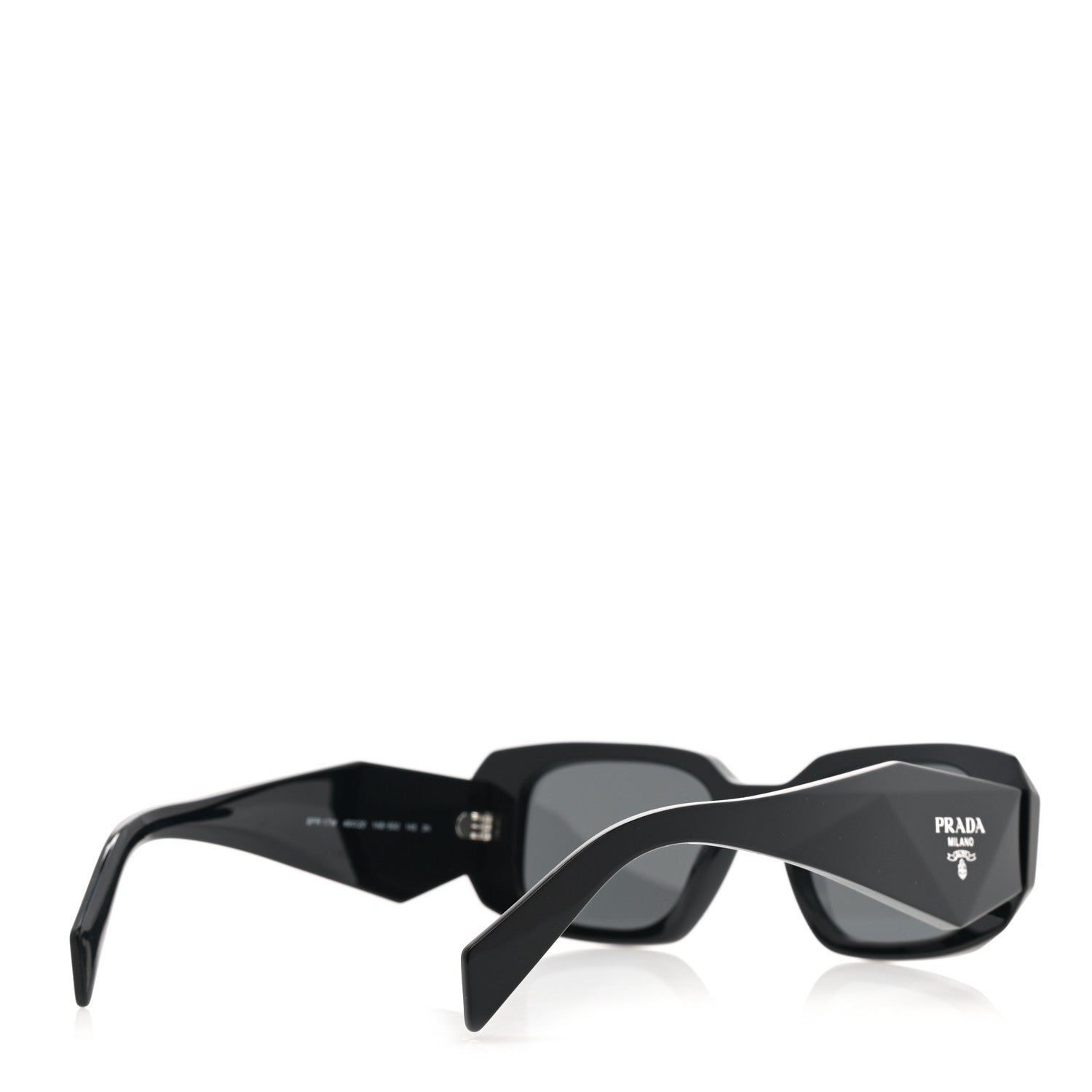 Prada Acetate Symbole Sunglasses SPR 17W Black 4 of 8