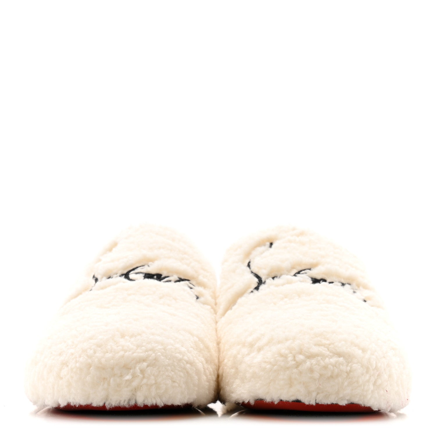 Christian Louboutin Shearling Womens Coolito Donna Loafer Mules 40.5 White 3 of 9