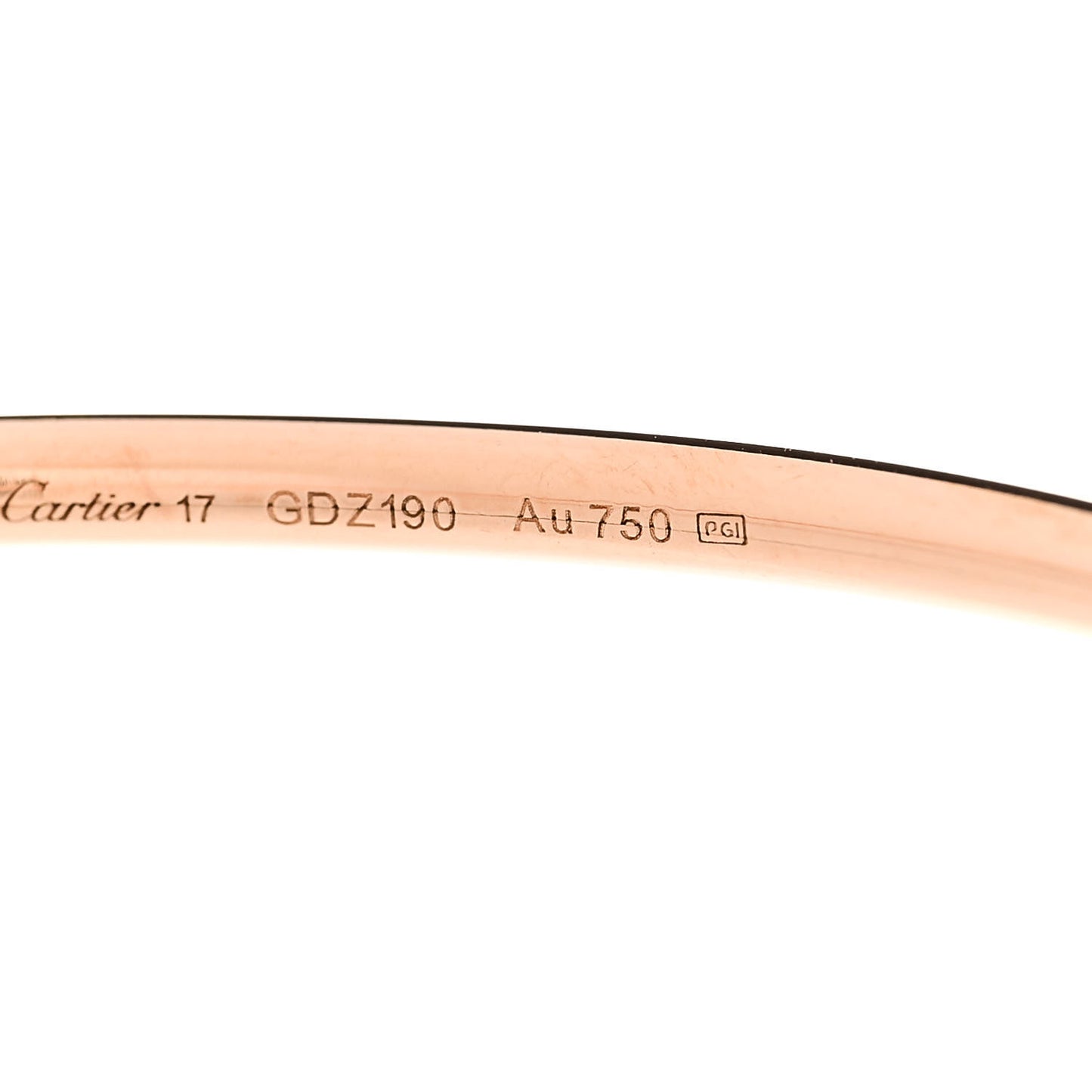 18K Pink Gold Small Juste Un Clou Bracelet 17