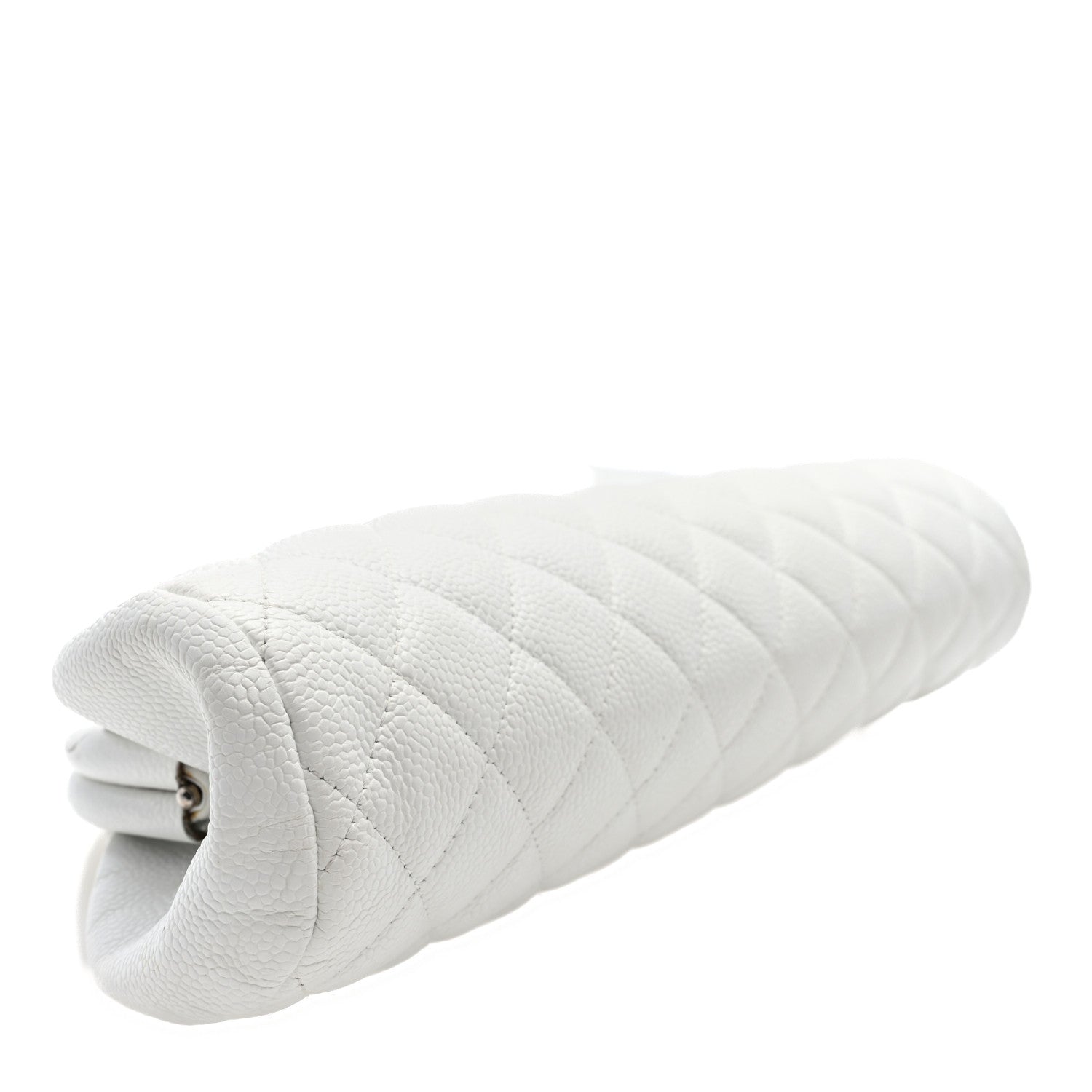 Chanel Caviar Quilted Timeless Clutch White 4 of 7