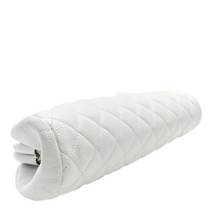 Chanel Caviar Quilted Timeless Clutch White 4 of 7