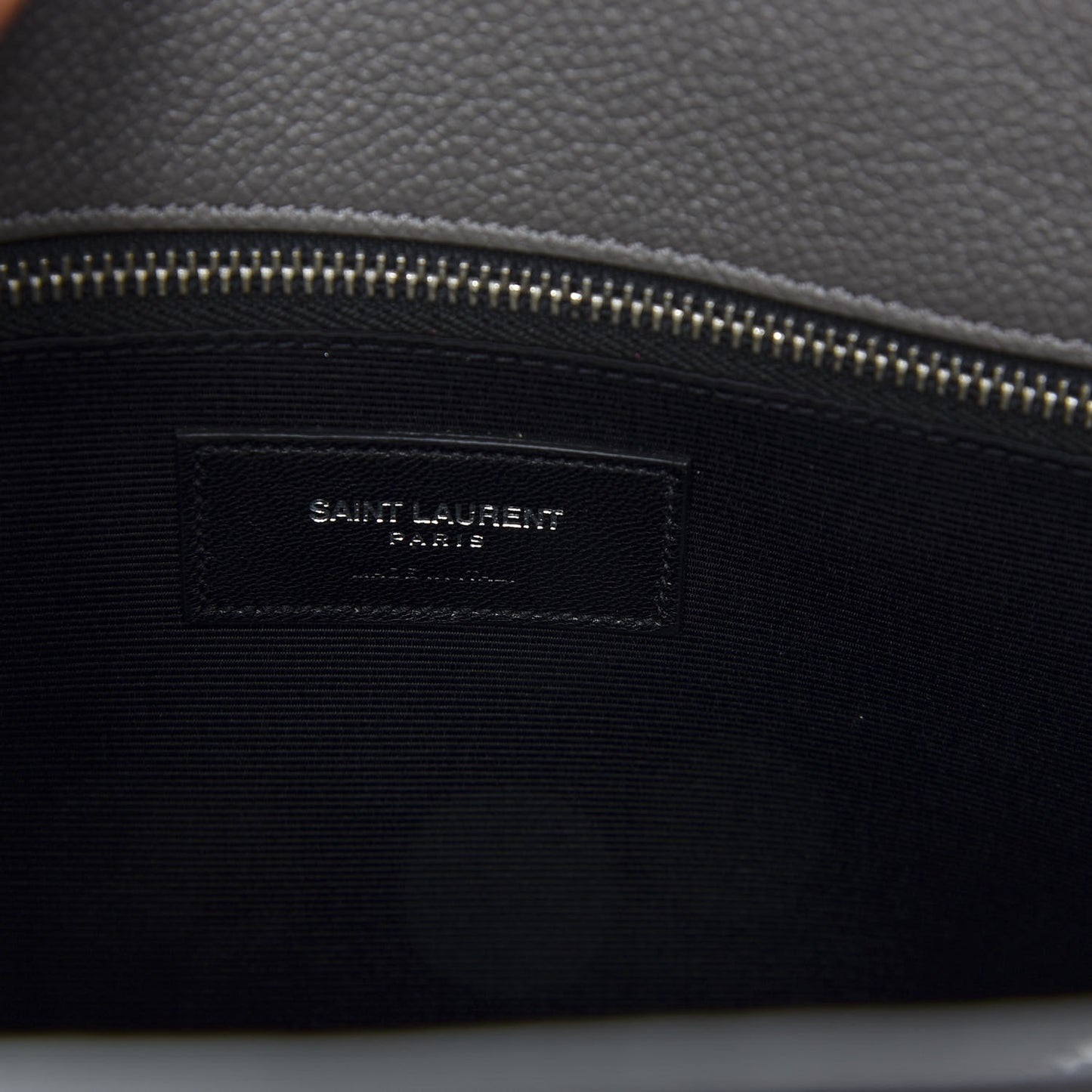 Grained Calfskin Small Sac De Jour Fog