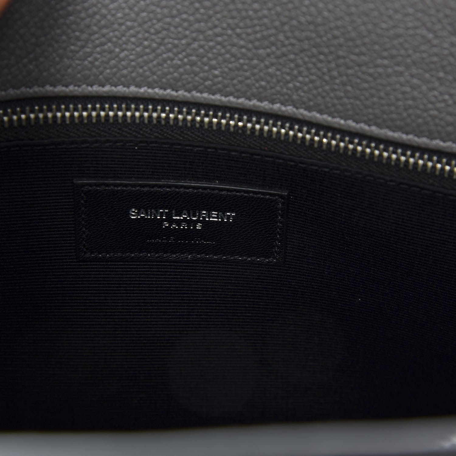 Saint Laurent Grained Calfskin Small Sac De Jour Fog 7 of 9