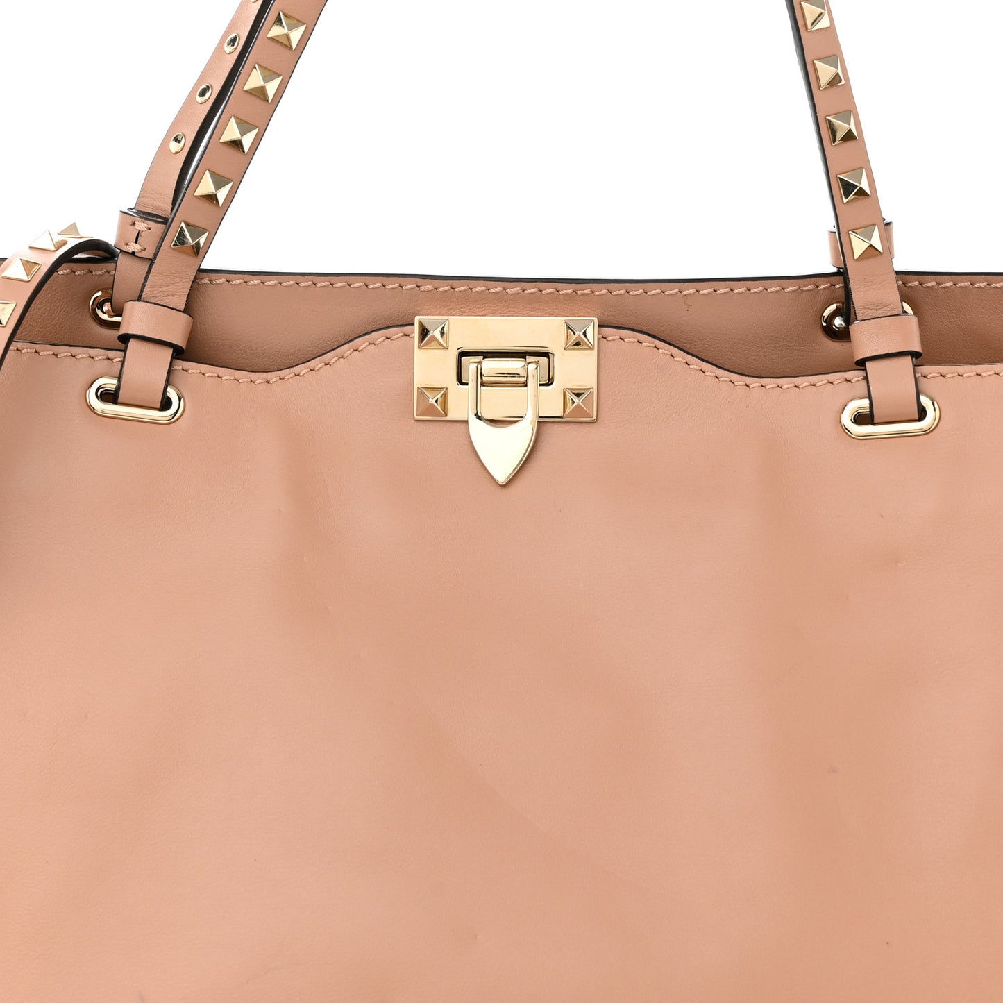 Vitello Medium Rockstud Tote Alpaca