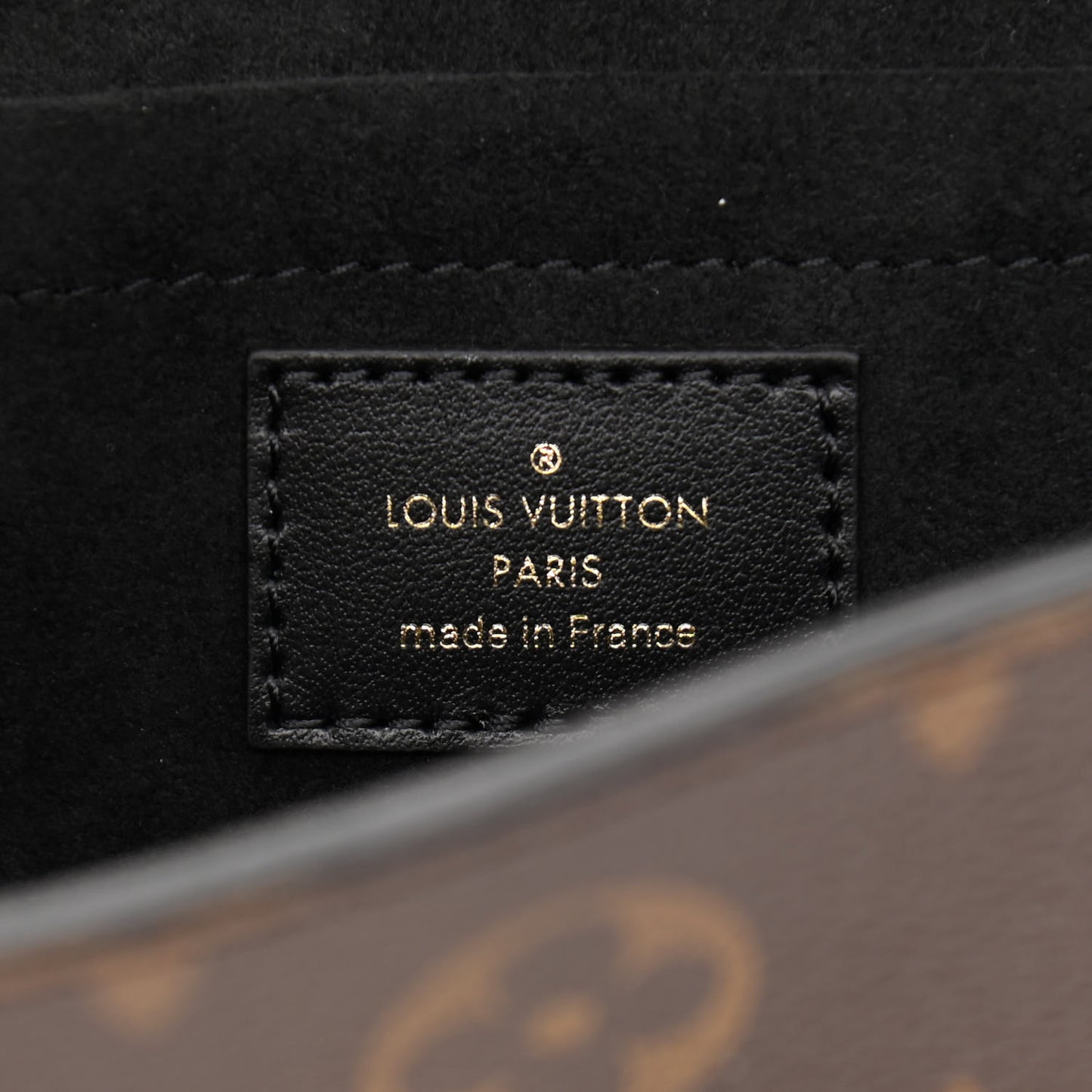 Monogram Padlock On Strap Black