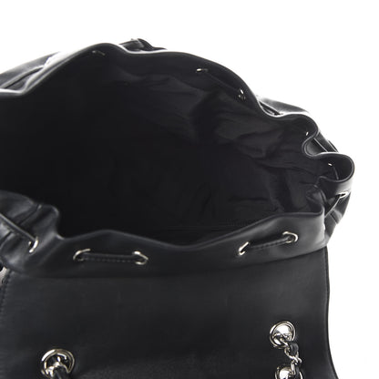 Chanel Calfskin Chevron Quilted Large Urban Spirit Backpack Black 4 of 8