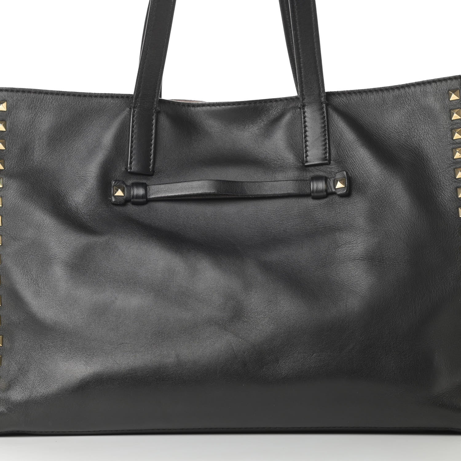 Valentino Garavani Nappa Medium Rockstud Soft Tote Black 8 of 20