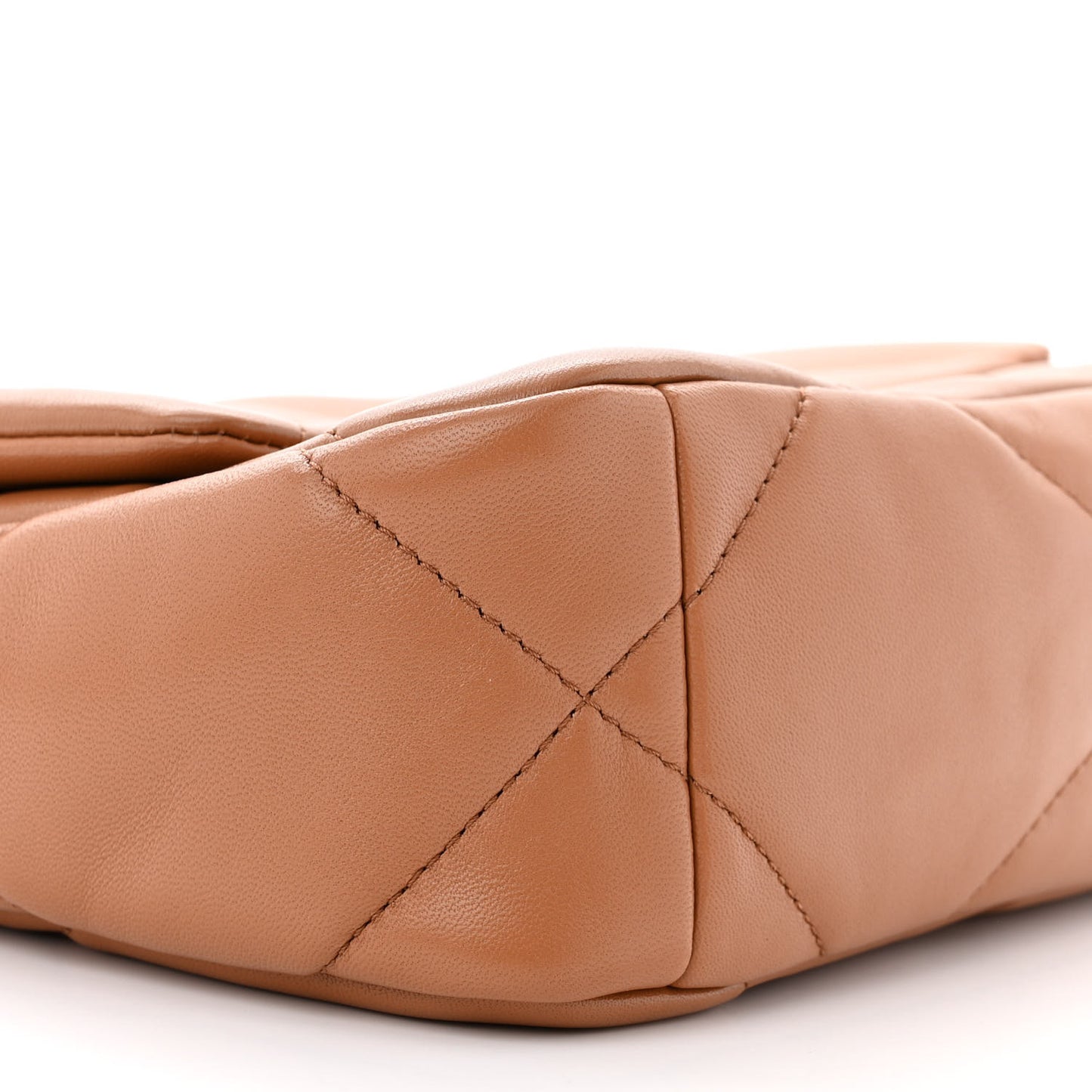 Lambskin Quilted Medium Chanel 19 Flap Brown