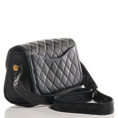 Chanel Lambskin Quilted Flap Shoulder Bag Black 3 of 8