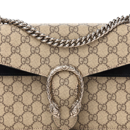 Gucci GG Supreme Monogram Small Dionysus Shoulder Bag Black 12 of 13