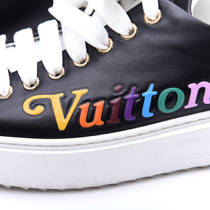 Louis Vuitton Calfskin Time Out New Wave Sneakers 36 Black 12 of 13
