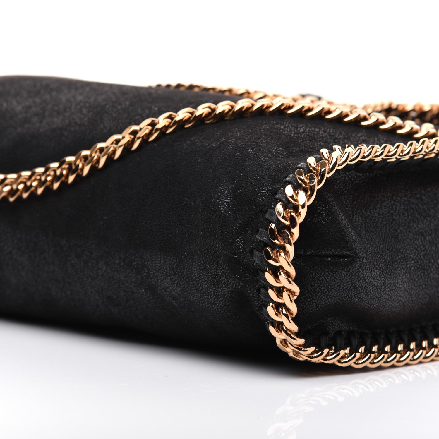 Stella McCartney Shaggy Deer Falabella Fold Over Tote Black 7 of 14