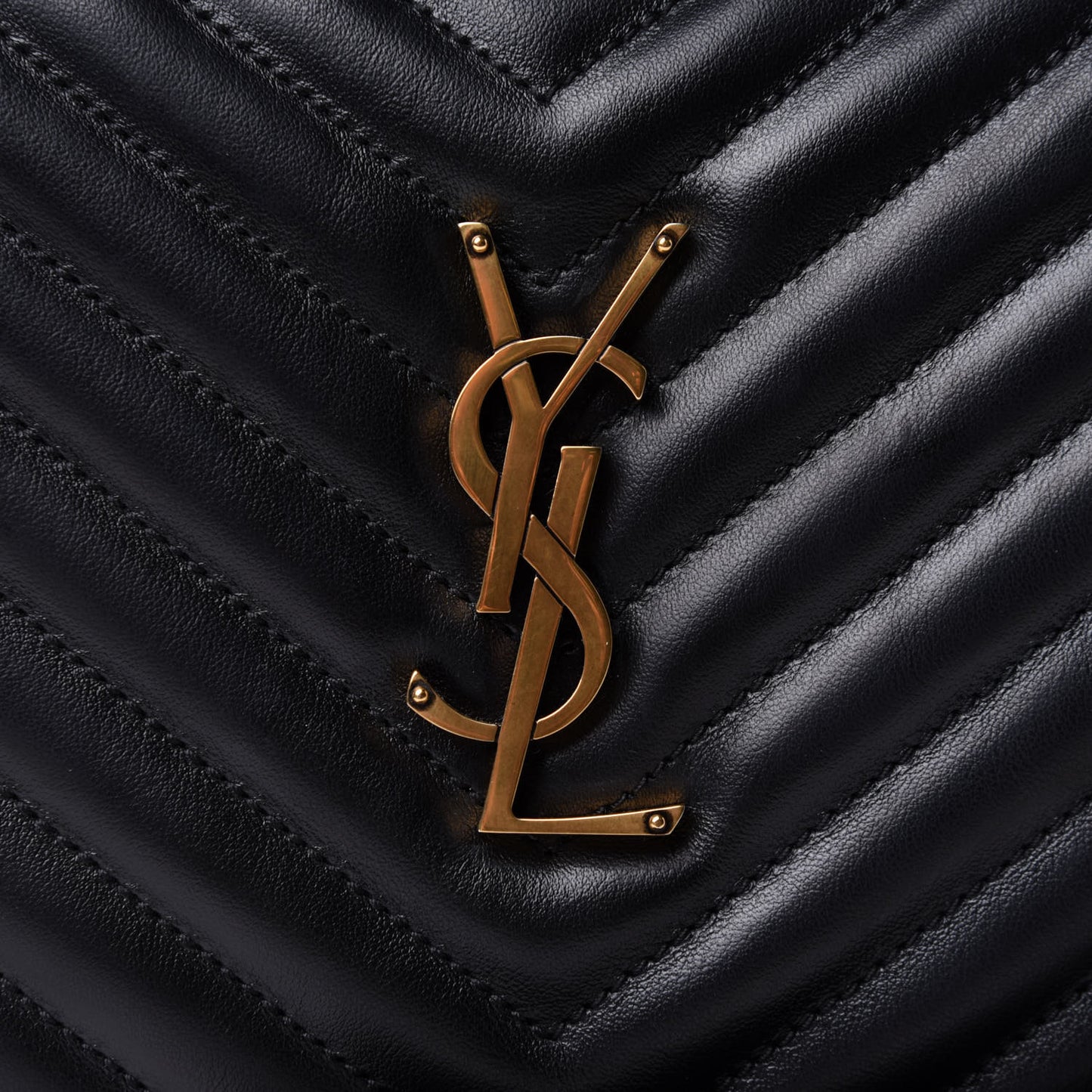 Calfskin Matelasse Monogram Lou Camera Bag Black
