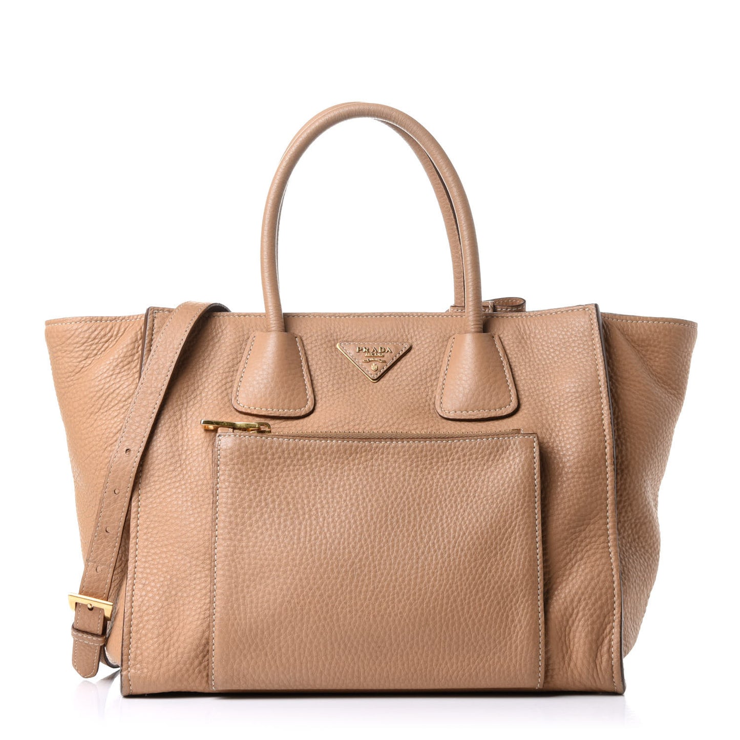 Vitello Phenix Shopping Tote Sabbia