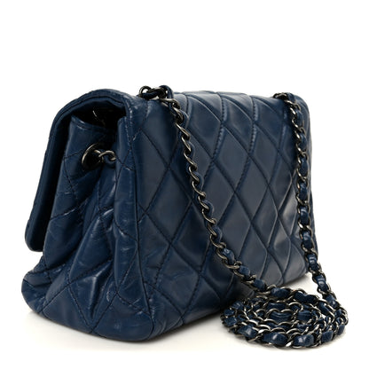 Chanel Glazed Calfskin Quilted Medium Coco Soft Flap Navy 3 of 11