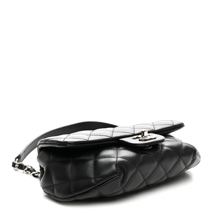Chanel Calfskin Quilted CC Uniform Flap Belt Bag Black 4 of 10