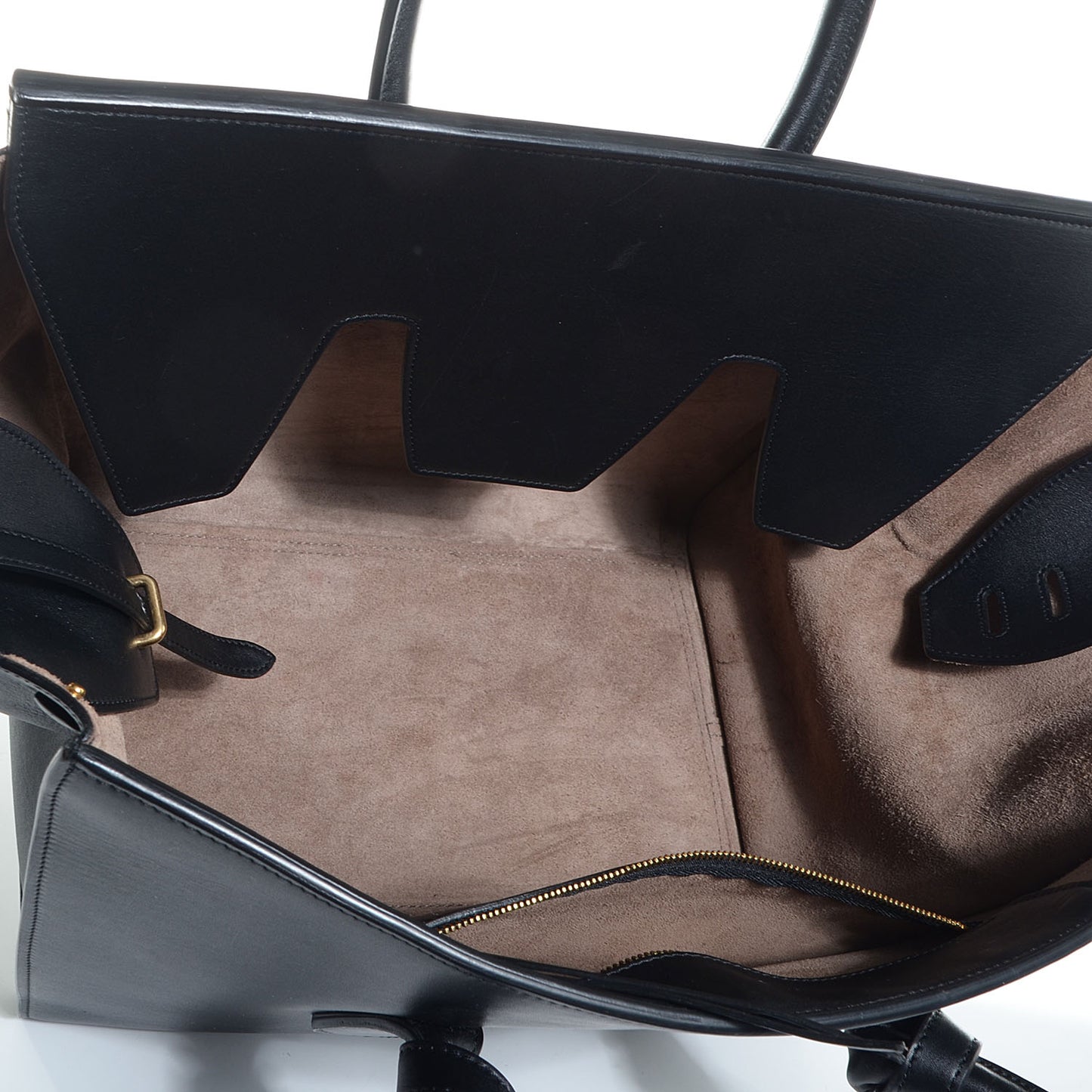 Smooth Calfskin Large Tie Knot Tote Black