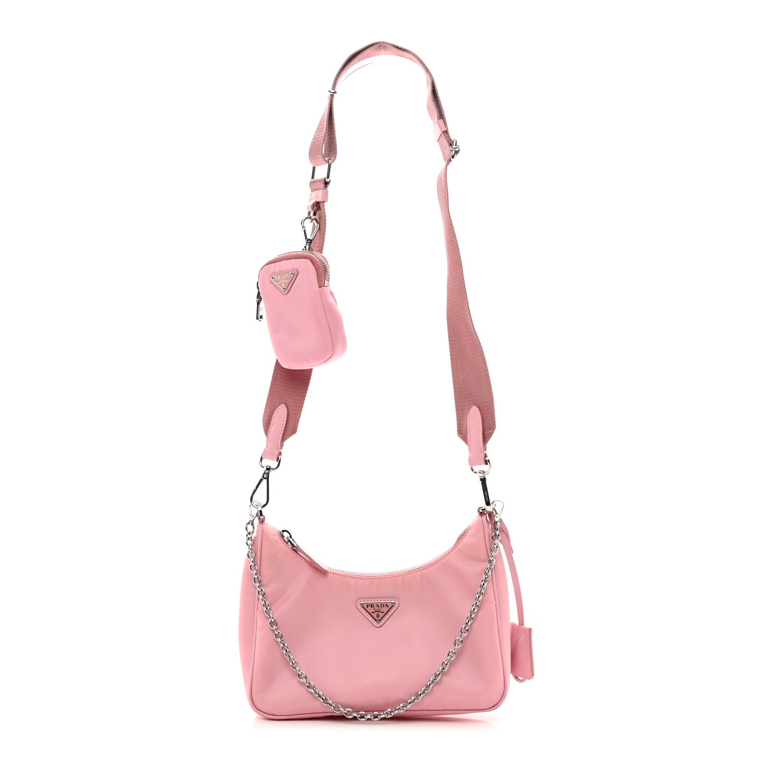 Prada Nylon Re-Edition 2005 Shoulder Bag Rosa 1 of 11