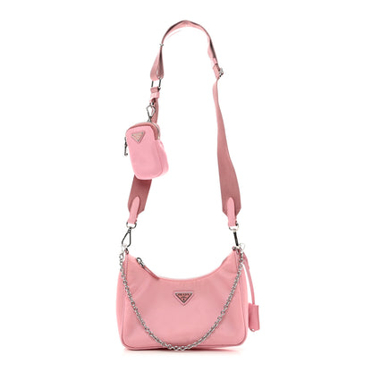 Prada Nylon Re-Edition 2005 Shoulder Bag Rosa 1 of 11