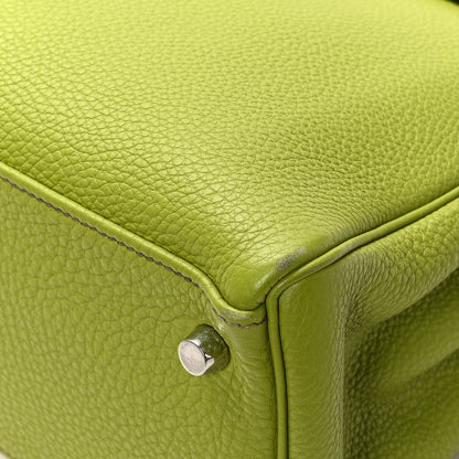 Hermes Taurillon Clemence Kelly Retourne 28 Vert Anis 11 of 12