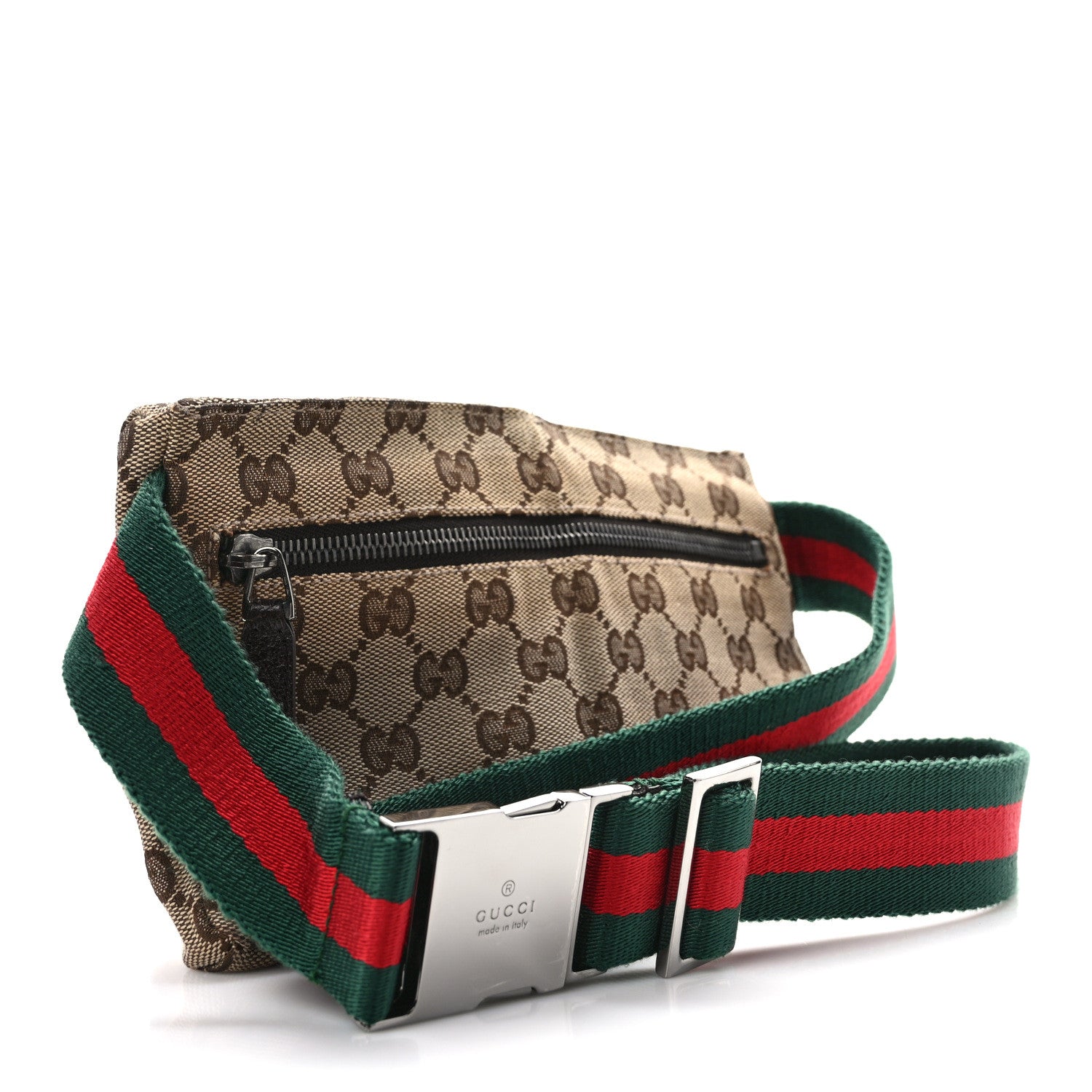 Gucci Monogram Web Belt Bag Dark Brown 3 of 14