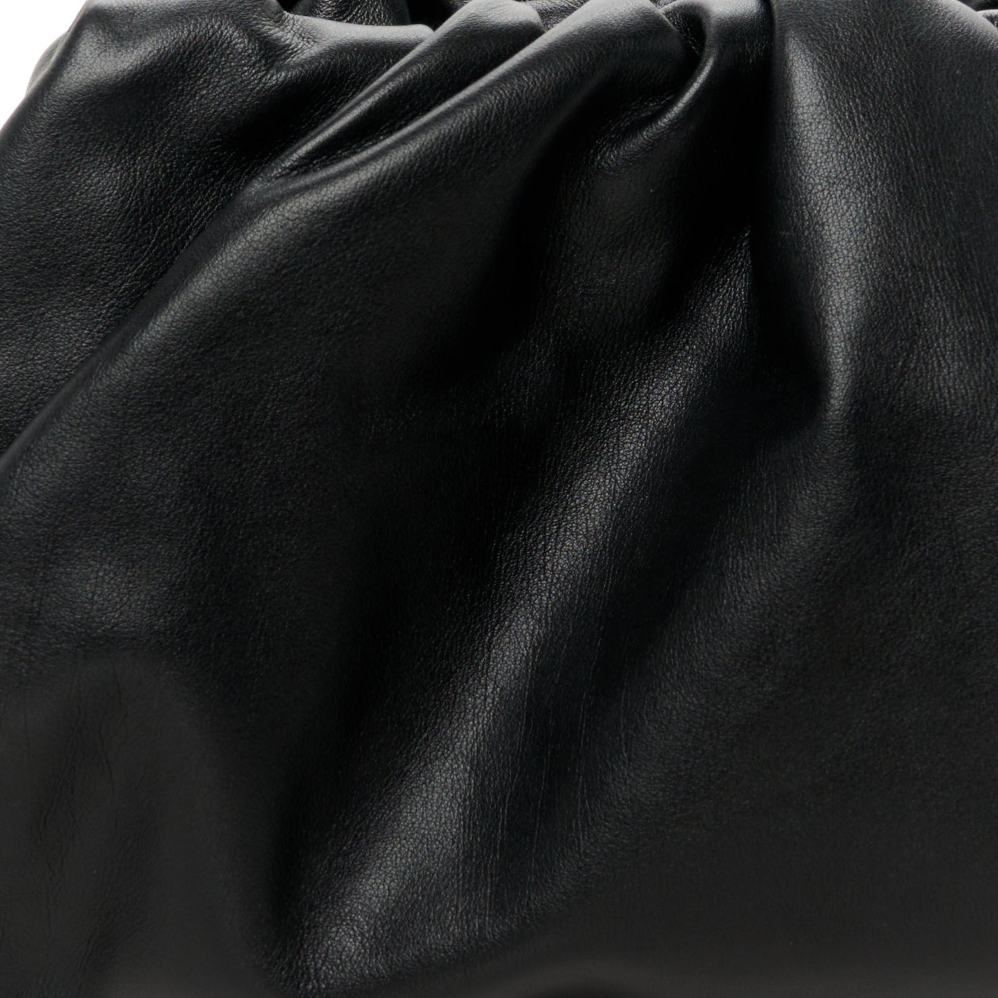 Smooth Butter Calf The Pouch Oversized Clutch Black
