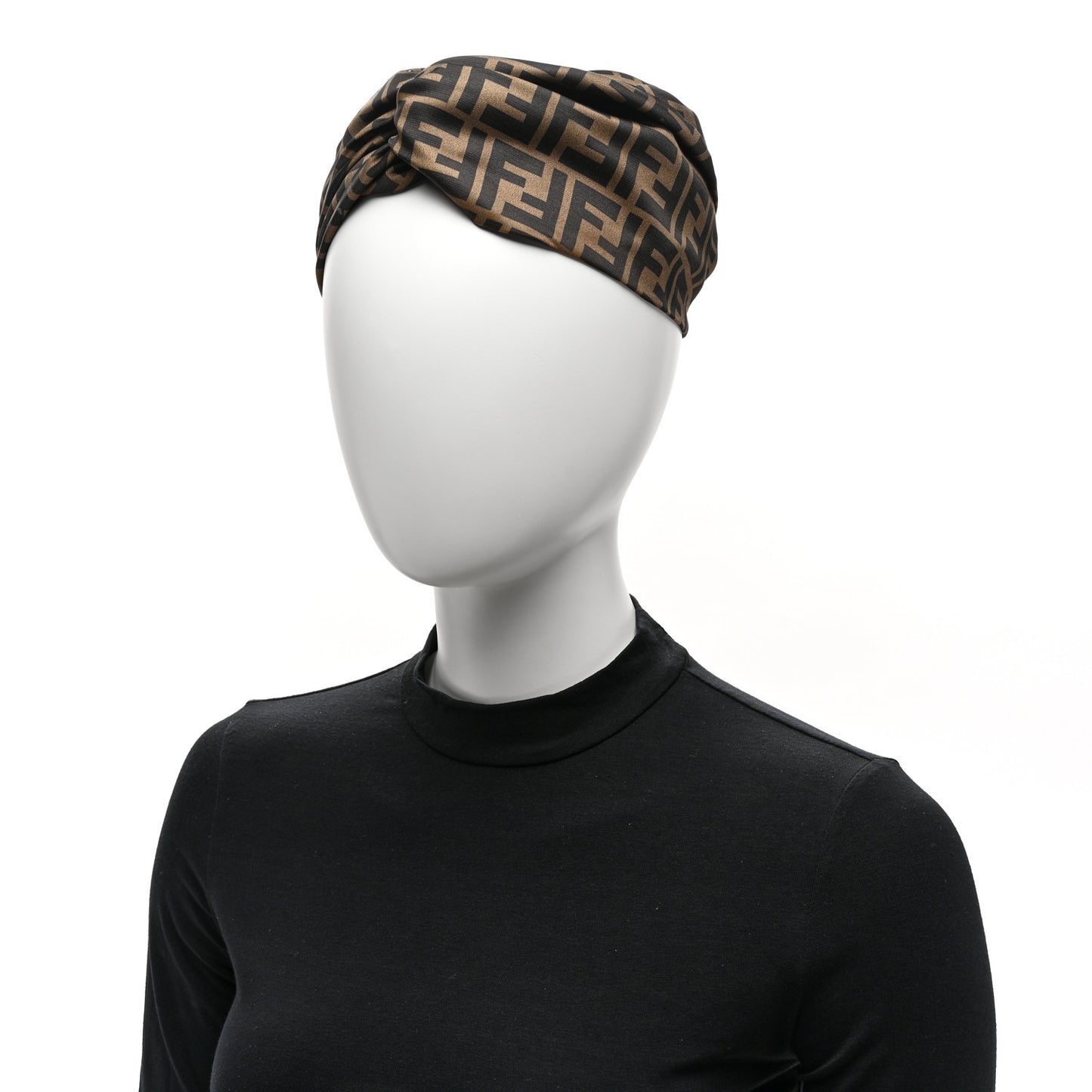 Silk FF Logo Headband Tobacco