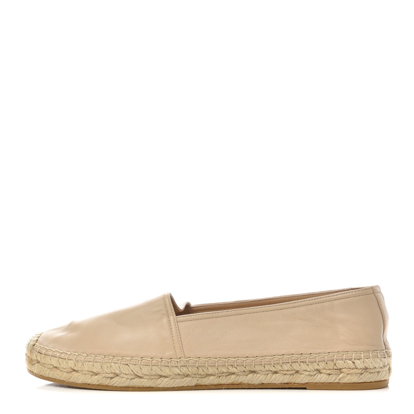 Lambskin Monogram Espadrilles 40 Nude