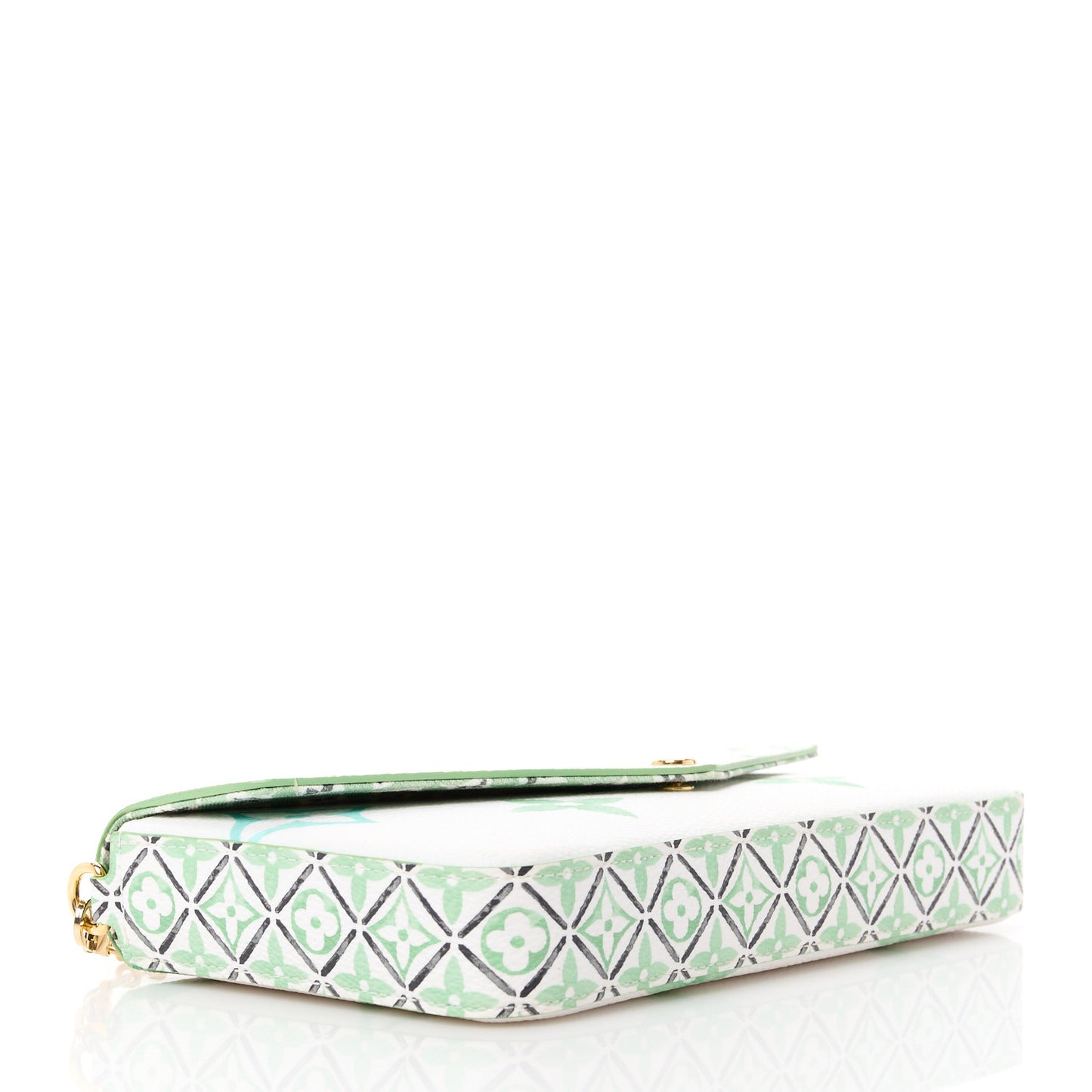 Monogram Giant By The Pool 2.0 Felicie Pochette Chain Wallet Jade Green