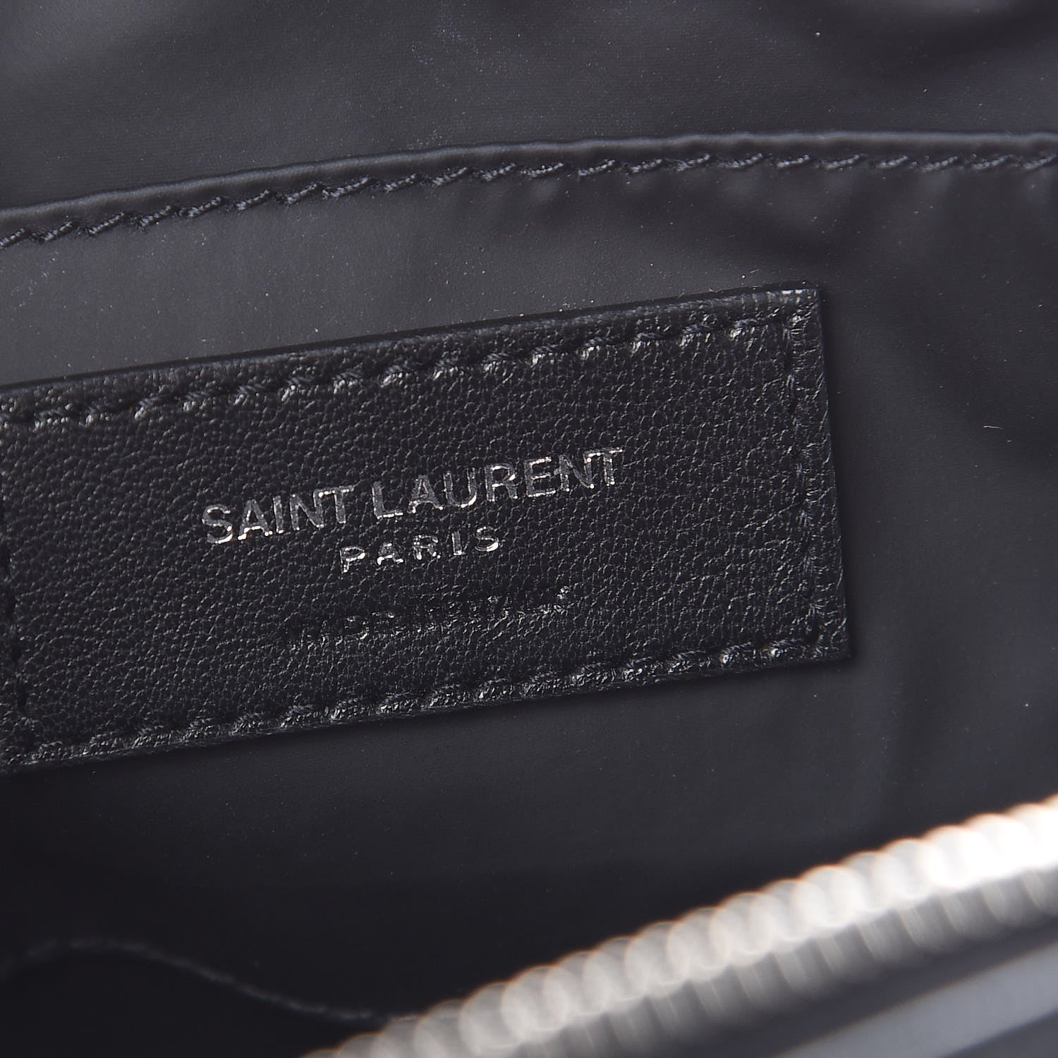 Saint Laurent Lambskin Y Quilted Monogram Loulou Cosmetic Case Black 8 of 11
