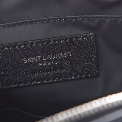 Saint Laurent Lambskin Y Quilted Monogram Loulou Cosmetic Case Black 8 of 11