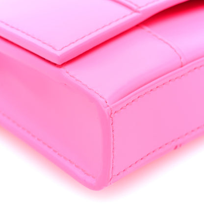 Balenciaga Shiny Box Calfskin XS Hourglass Wallet On Chain Fluo Pink 8 of 9