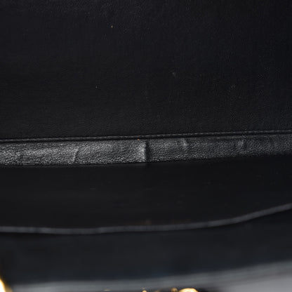 Chanel Glazed Calfskin Quilted Tote Black 10 of 19