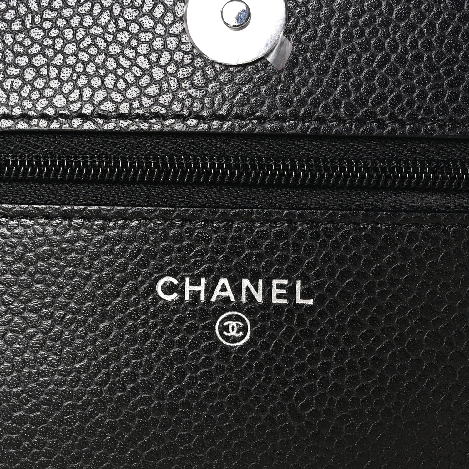 Chanel Caviar Quilted Wallet on Chain WOC Black 7 of 12