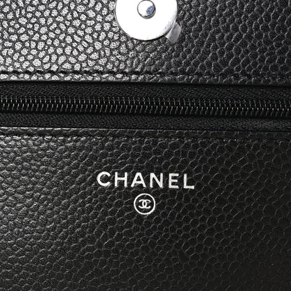 Chanel Caviar Quilted Wallet on Chain WOC Black 7 of 12