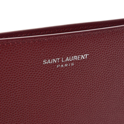 Saint Laurent Grain De Poudre Bill Clip Card Case Palissandre 8 of 9
