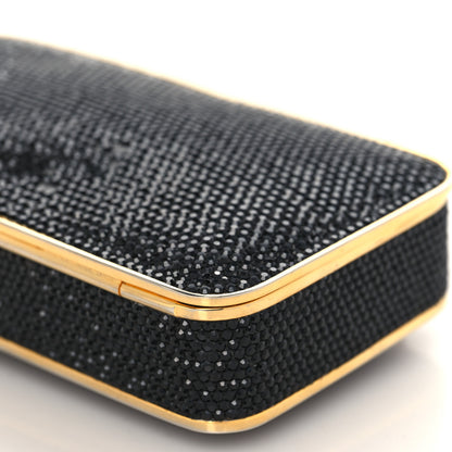 Judith Leiber Swarovski Crystal Minaudiere Clutch Black 8 of 12