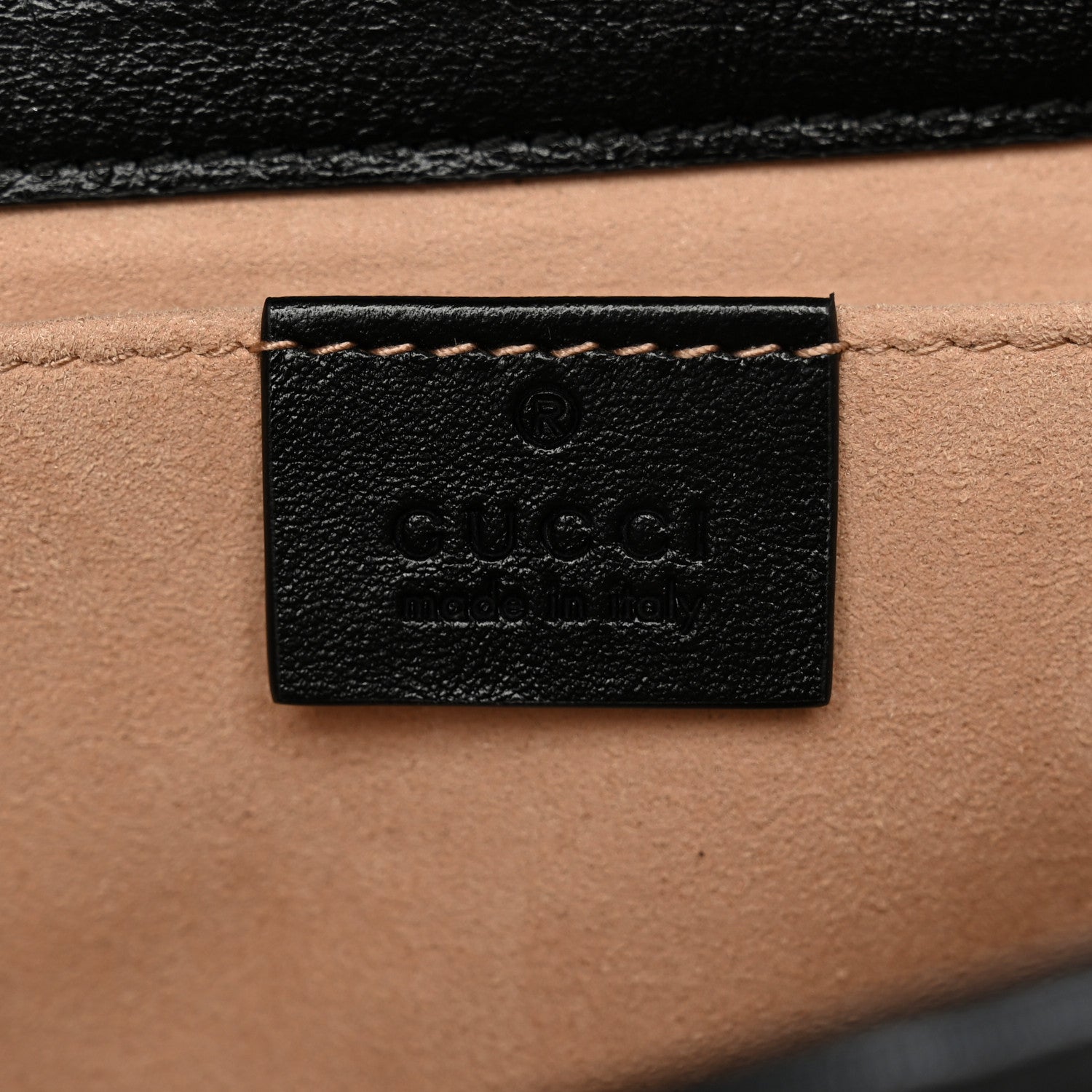 Gucci Monogram Matelasse Diagonal Mini GG Marmont Shoulder Bag Beige Black 6 of 10